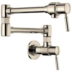 Wall Mount Pot Filler in Polished Nickel