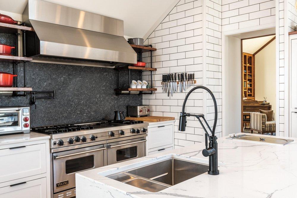 Brizo Matte Black Two Handle Lever Handle Pot Filler 