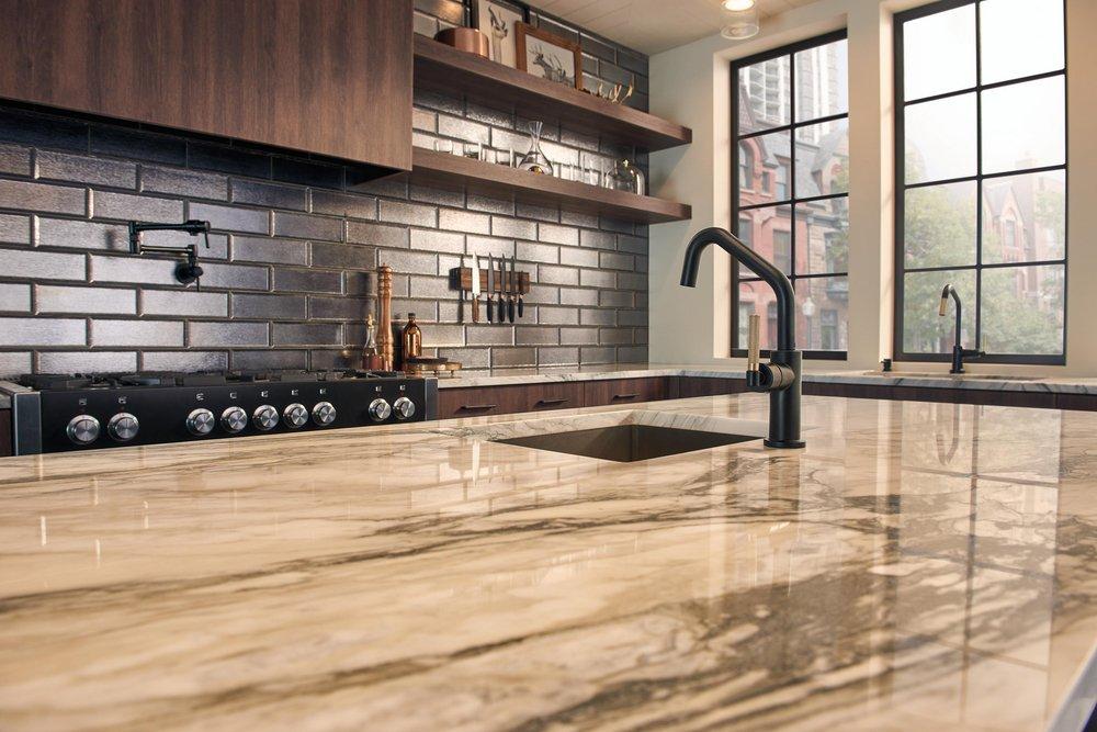 Brizo Matte Black Two Handle Lever Handle Pot Filler 