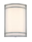 9 W 1 Light 10 in. Outdoor Wall Sconce in Greystone