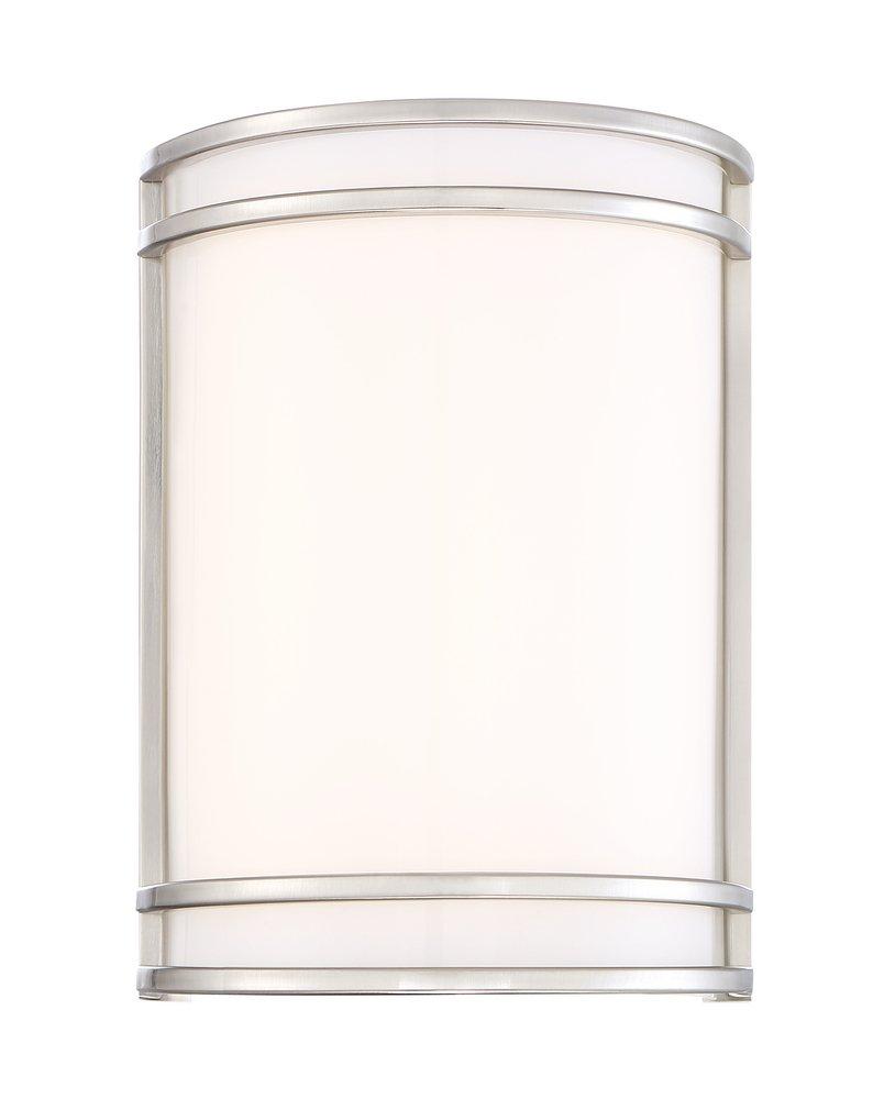 Brushed Nickel 10.2 W 1 Light 9-3/4 in. Wall Sconce 