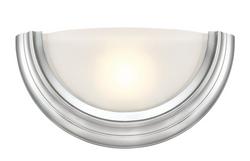 10.12 W 1 Light 7-3/4 in. Wall Sconce in Brushed Nickel