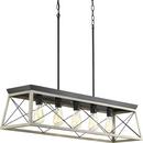 Progress Lighting Graphite 100W 5-Light Linear Pendant 