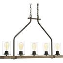Progress Lighting Antique Bronze 100W 5-Light Medium E-26 Incandescent Chandelier 