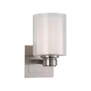 Design House Satin Nickel 1-Light Medium E-26 Incandescent Wall Sconce 