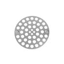 4 in. Shower Drain Plate in Pewter