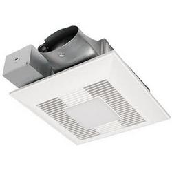 50-80-100 CFM Ceiling/Wall Mount Ventilation Fan with Smartflow&trade; Motor & LED Light in White - 0.3-1.3 Sones - Energy Star Rated