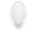 Aquatic White 66 x 41-1/4 in. Soaker Drop-In Bathtub with Universal Drain 