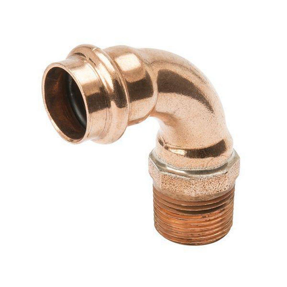 Mueller Industries Press x MPT Copper 90 Degree Elbow 