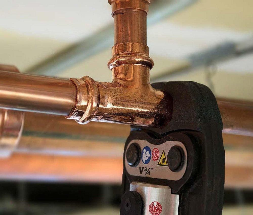 Mueller Industries Press Reducing Copper Tee 