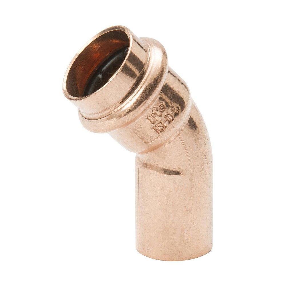 Copper Press 45&deg; Street Elbow 