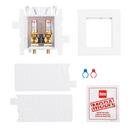 Oatey&reg; White PEX Brass PVC Washing Machine Outlet Box Hammer Standard Pack 