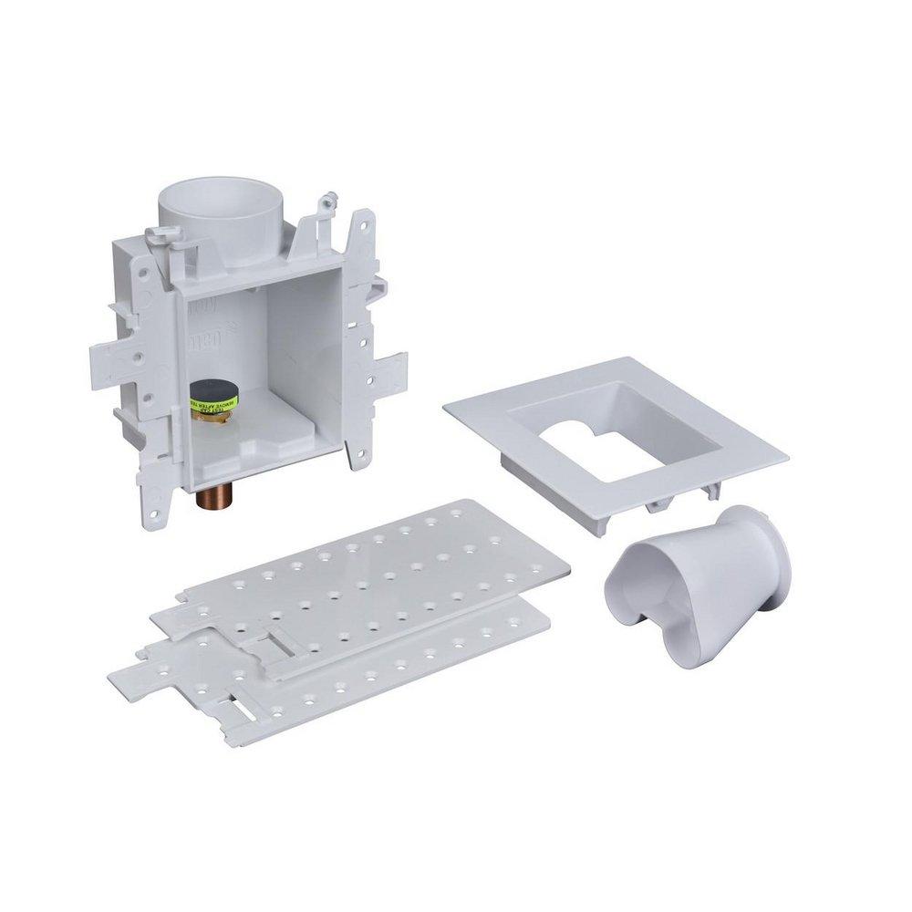 Oatey&reg; White 8 in x 4-17/20 in x 3-19/50 in Washing Machine Supply Box 