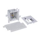 Oatey&reg; White 3-19/50 x 8 x 4-17/20 in. Toilet Quarter-Turn Supply Box 