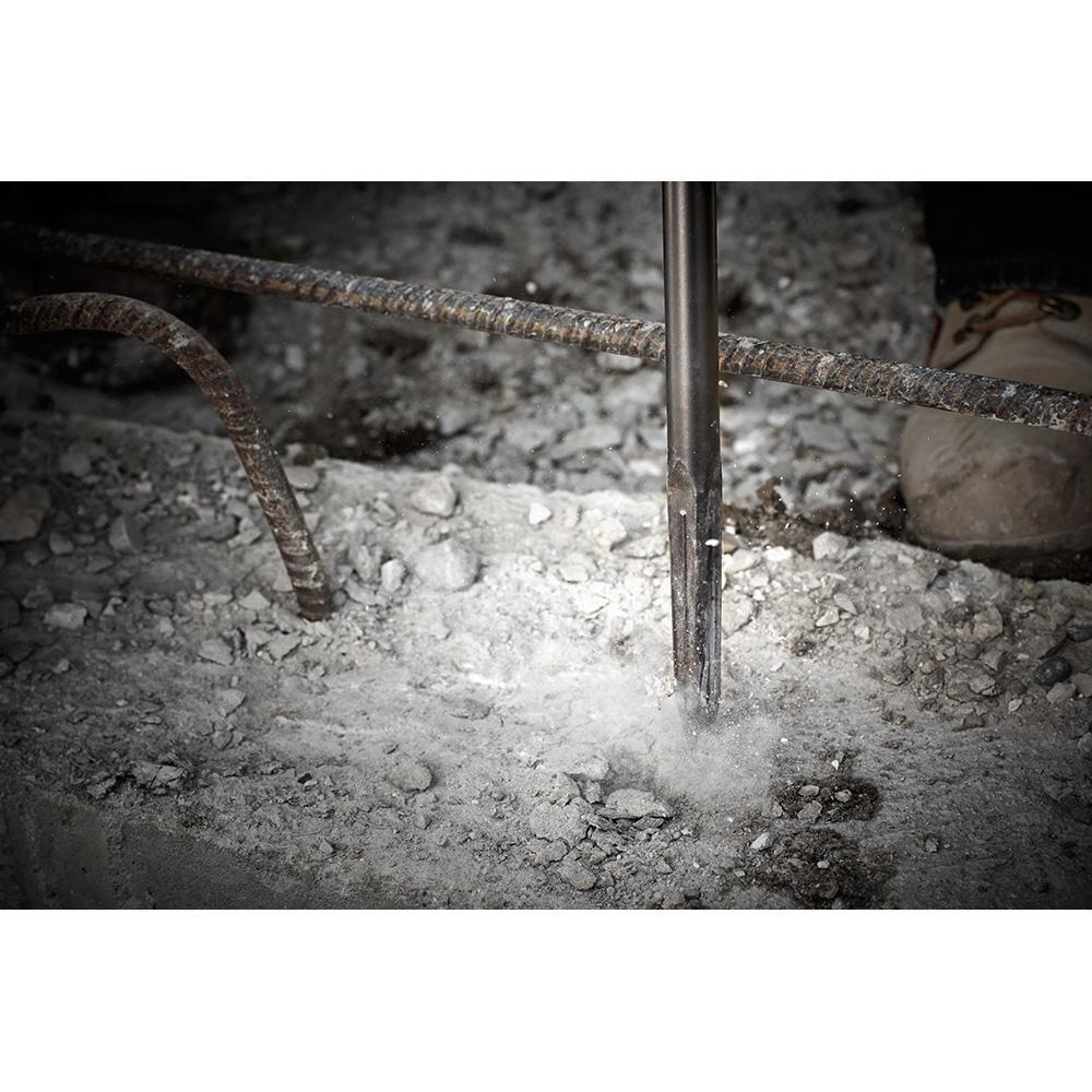 Milwaukee&reg; Silver SDS-Max&reg; Self Sharpening Bull Point Chisel Bit 