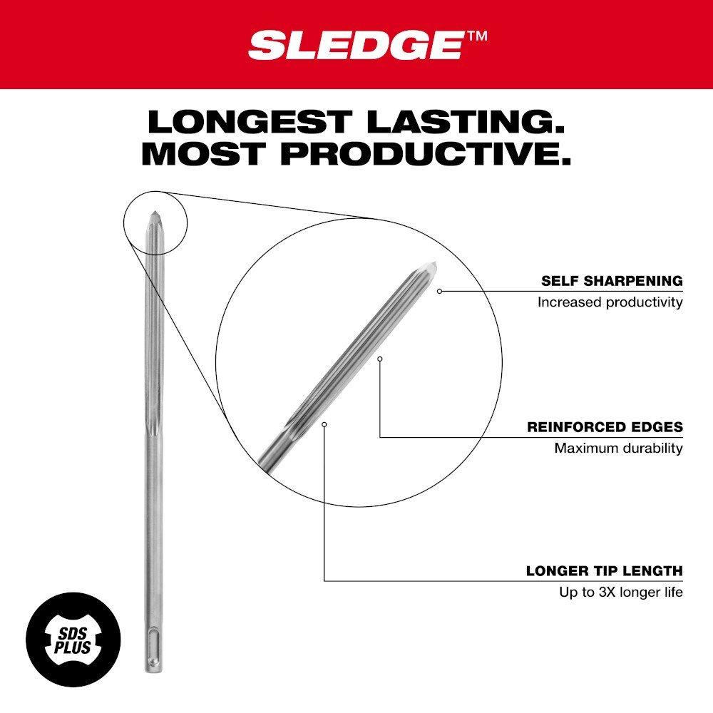Milwaukee&reg; Silver 10 in. Bull Point Chisel 