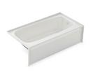 54 x 30-1/2 in. Fiberglass, Resin and Gelcoat Rectangle Alcove Bathtub with Right Drain in White