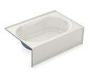 60 x 42 in. Soaker Alcove Bathtub with Left Drain in Biscuit