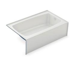 60 in. x 36 in. Soaker Alcove Bathtub with Right Drain in White