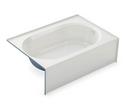 60 x 42 in. Fiberglass, Resin and Gelcoat Rectangle Alcove Bathtub with Right Drain in White