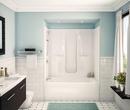 Aker by MAAX White 60 x 33 in. Tub & Shower Unit in White 