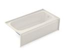 54 x 30-1/2 in. Fiberglass, Resin and Gelcoat Rectangle Alcove Bathtub with Right Drain in Bone