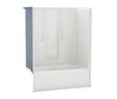 60 in. x 33 in. Tub & Shower Unit in White with Right Drain