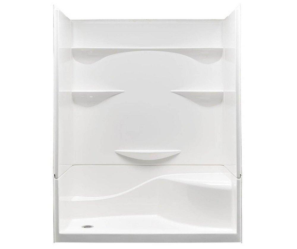 Aquatic White 30 x 60 x 76 in. Alcove Shower Unit 