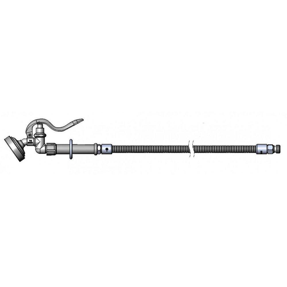 T&S Brass Polished Chrome 1.15 gpm 1 Hole Spray Assembly with Single Handle 