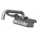 T&S Brass Chrome EQUIP 4 WALL MOUNT FAUCET W/ 8 SWING NOZZLE 4 WRIST HANDLES & 2.2 GPM AERATOR 