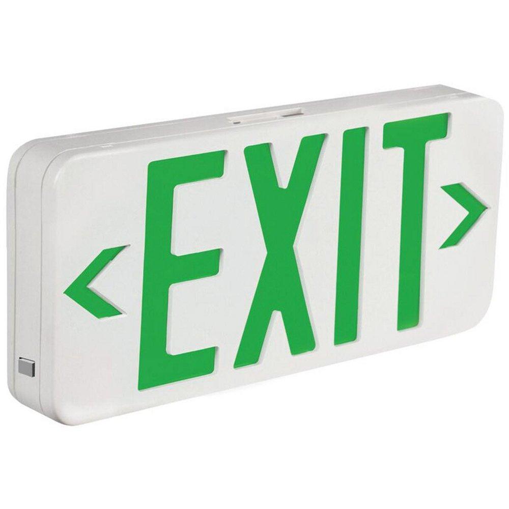 TCP White Chevron Integrated LED Battery Backup in White 