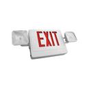 Battery Back Up LED Exit/Emergency Combo Light Red Letters Pack of 2