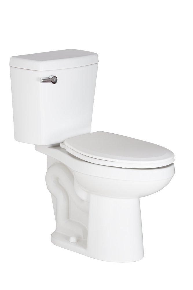 PROFLO&reg; White 1.6 gpf Elongated Floor Mount Two Piece Toilet Bowl 