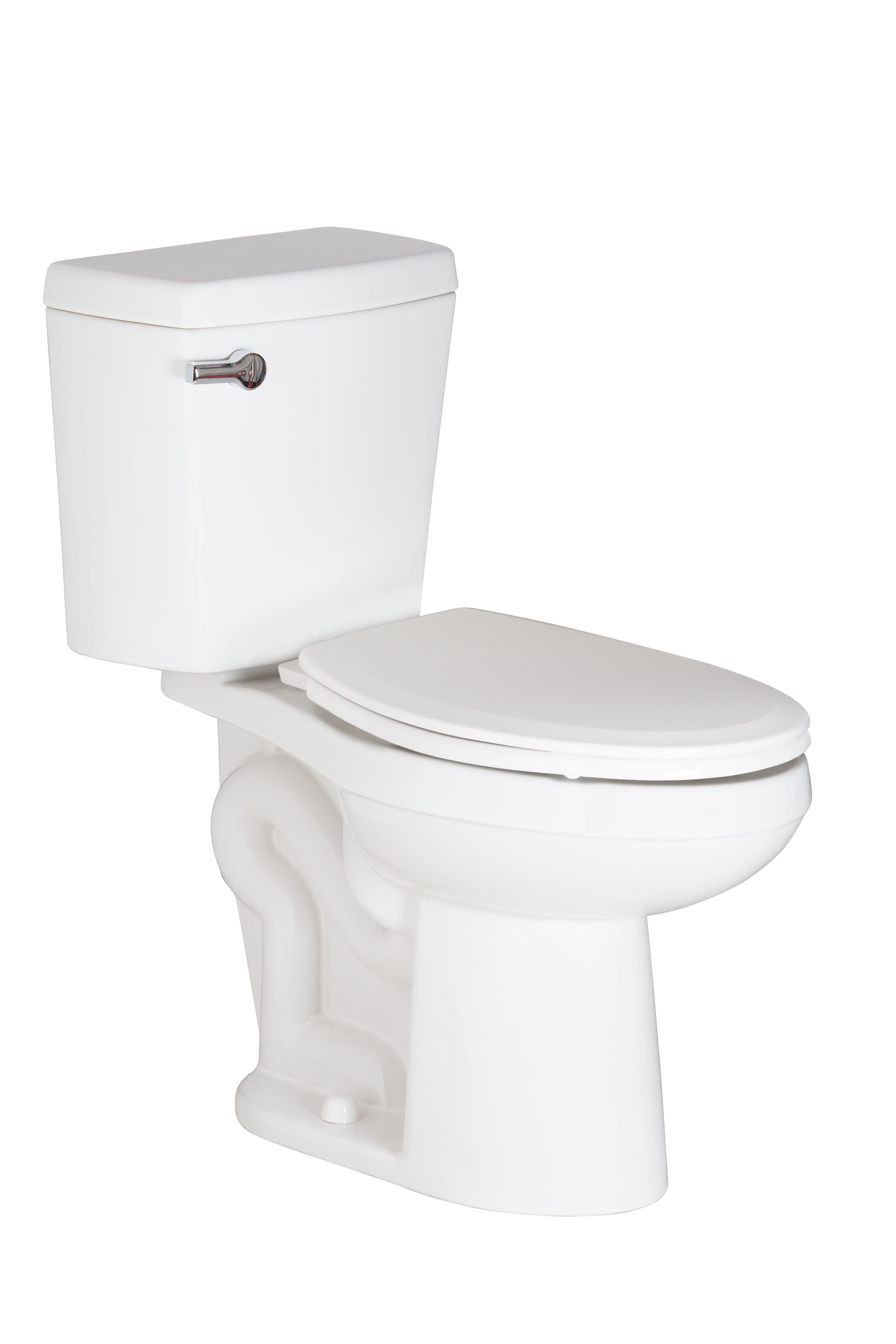PROFLO&reg; White 1.6 gpf Elongated Floor Mount Two Piece Toilet Bowl 