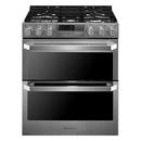 LG Electronics Textured Steel&trade; 29-7/8 in. Dual Fuel 5-Burner Sealed Freestanding Range 