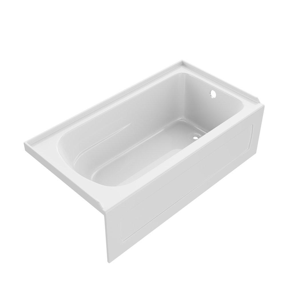 PROFLO® Hillsboro 60 in. x 36 in. Soaker Alcove Bathtub with Right