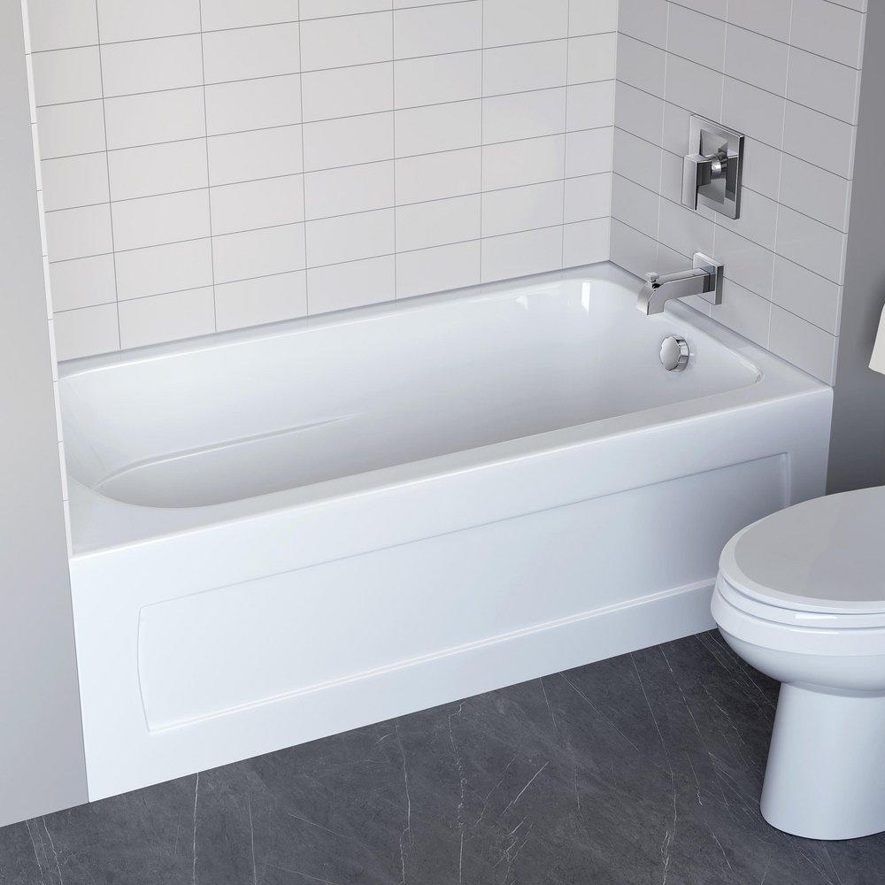 PROFLO&reg; White 60 x 36 in. Soaker Alcove Bathtub in White 