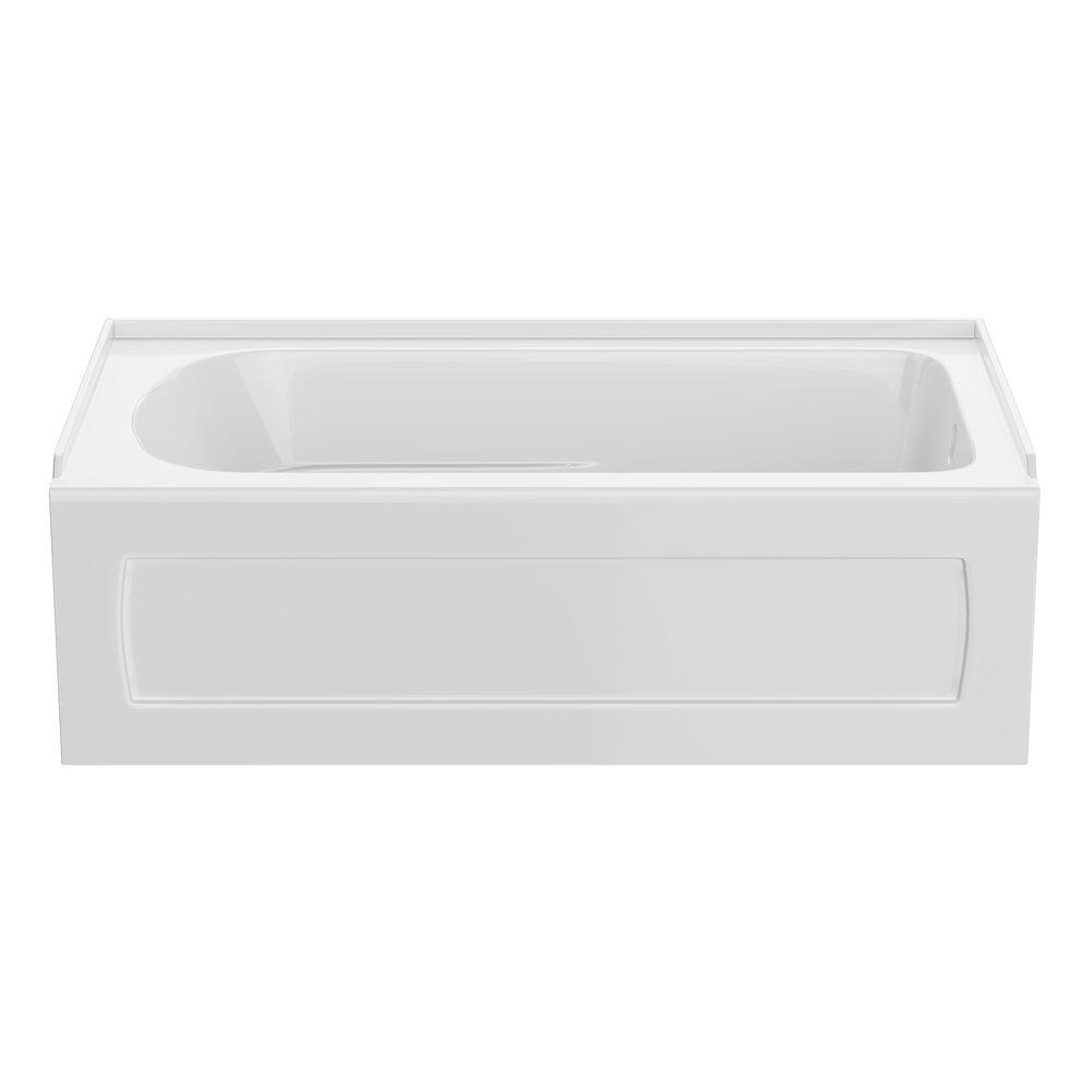 PROFLO&reg; White 60 x 36 in. Soaker Alcove Bathtub in White 