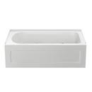 PROFLO&reg; White 60 x 36 in. Whirlpool Alcove Bathtub with Drain in White 