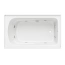 PROFLO&reg; White 60 x 36 in. Whirlpool Alcove Bathtub with Drain in White 