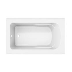 60 x 36 in. Soaker Drop-In Bathtub with Reversible Drain in White