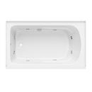 PROFLO&reg; White 60 x 36 in. Whirlpool Alcove Bathtub with Drain in White 