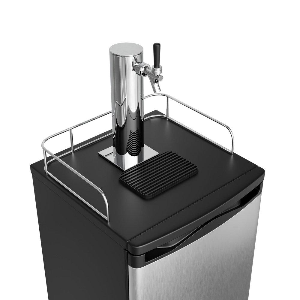 Edgestar Stainless Steel 20-3/16 in. Single Tap Beer Dispenser 