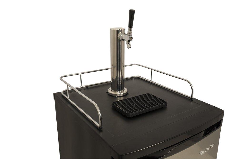 Edgestar Stainless Steel 20-3/16 in. Single Tap Beer Dispenser 