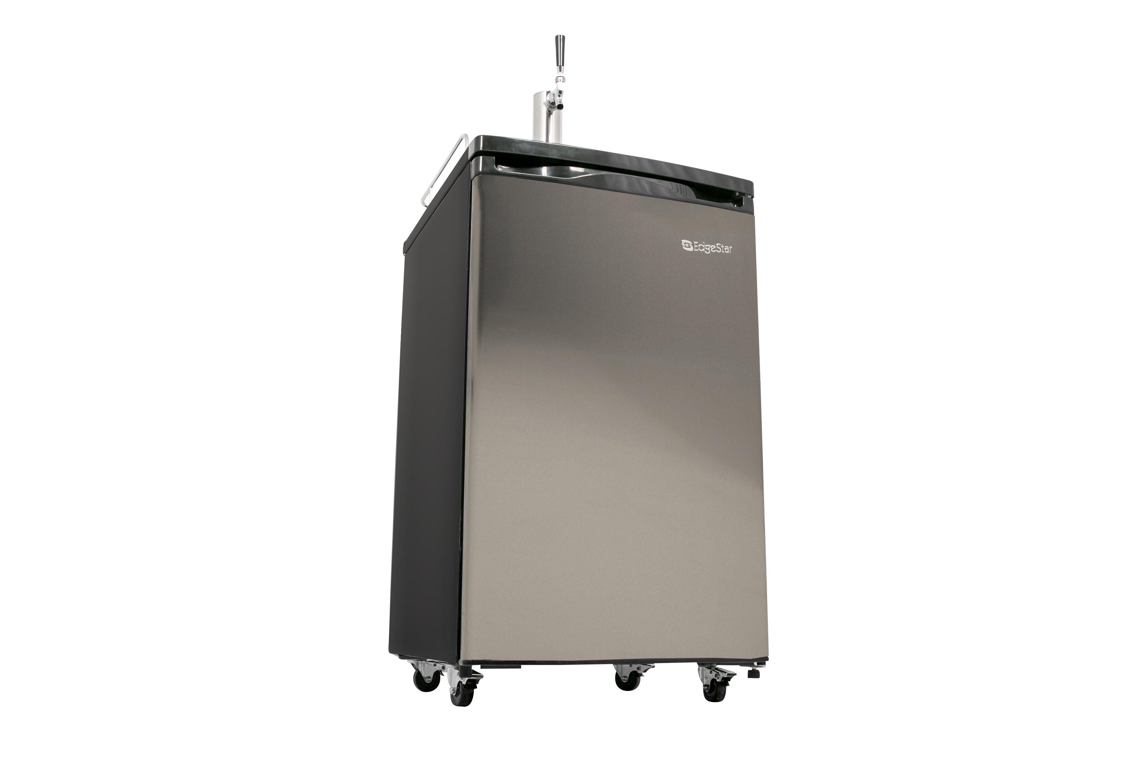 Edgestar Stainless Steel 20-3/16 in. Single Tap Beer Dispenser 