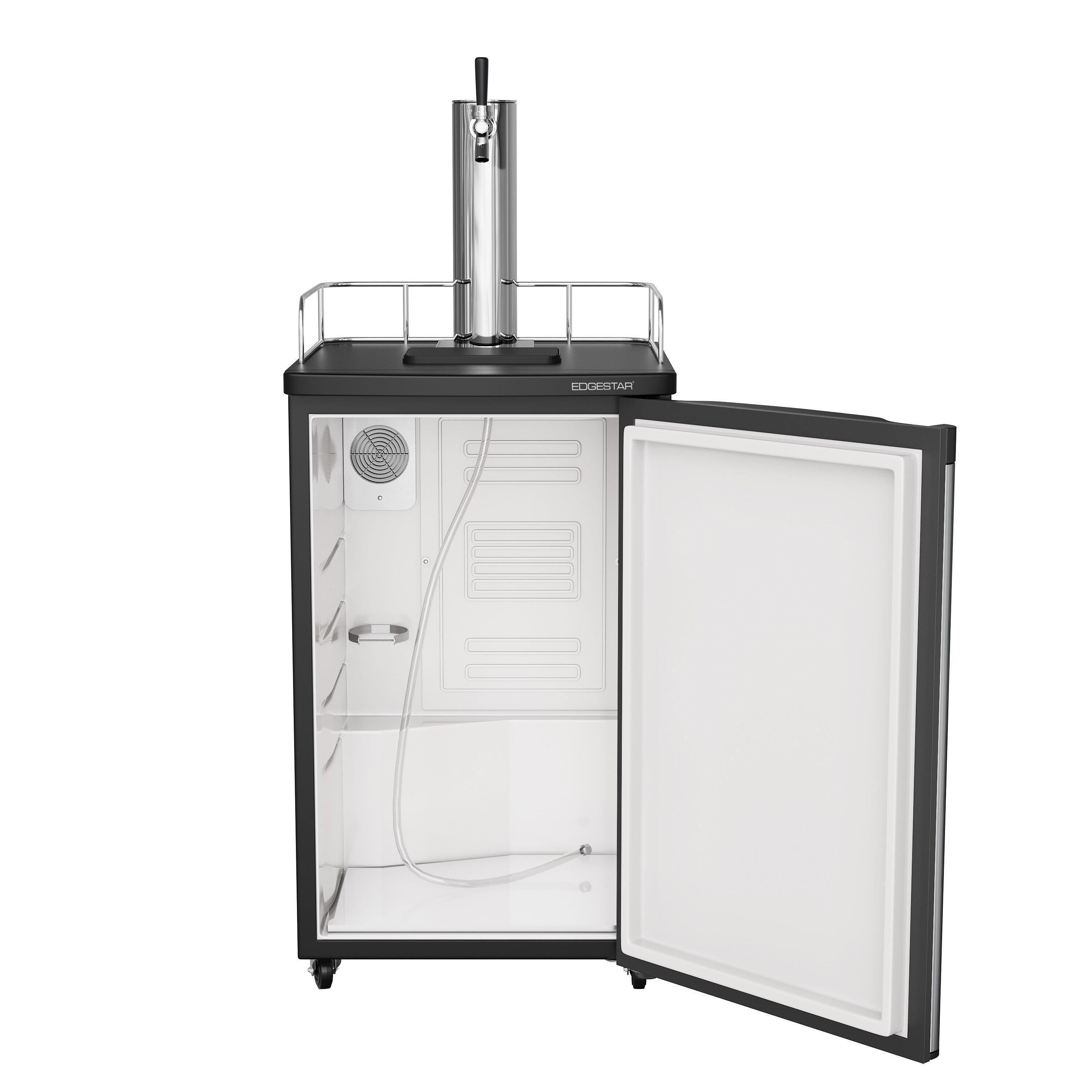 Edgestar Stainless Steel 20-3/16 in. Single Tap Beer Dispenser 