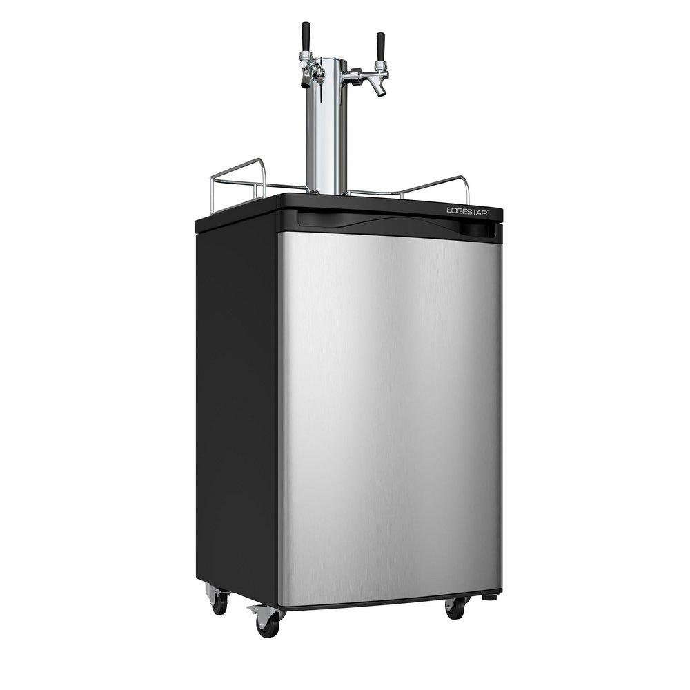 Edgestar Stainless Steel 20-3/16 in. Dual Tap Beer Dispenser 