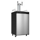 Edgestar Stainless Steel 20-3/16 in. Dual Tap Beer Dispenser 