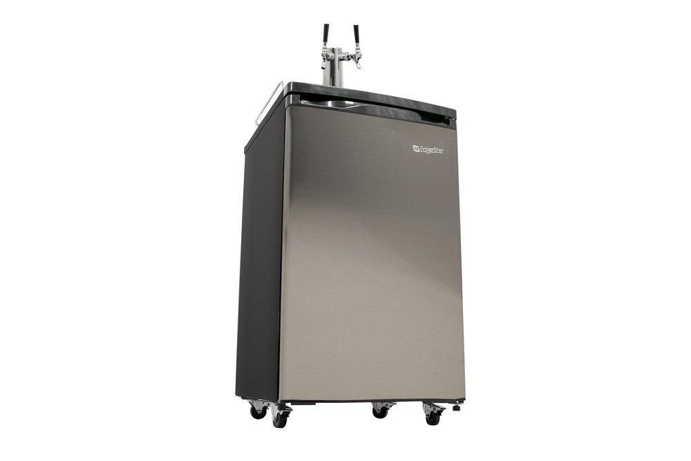 Edgestar Stainless Steel 20-3/16 in. Dual Tap Beer Dispenser 