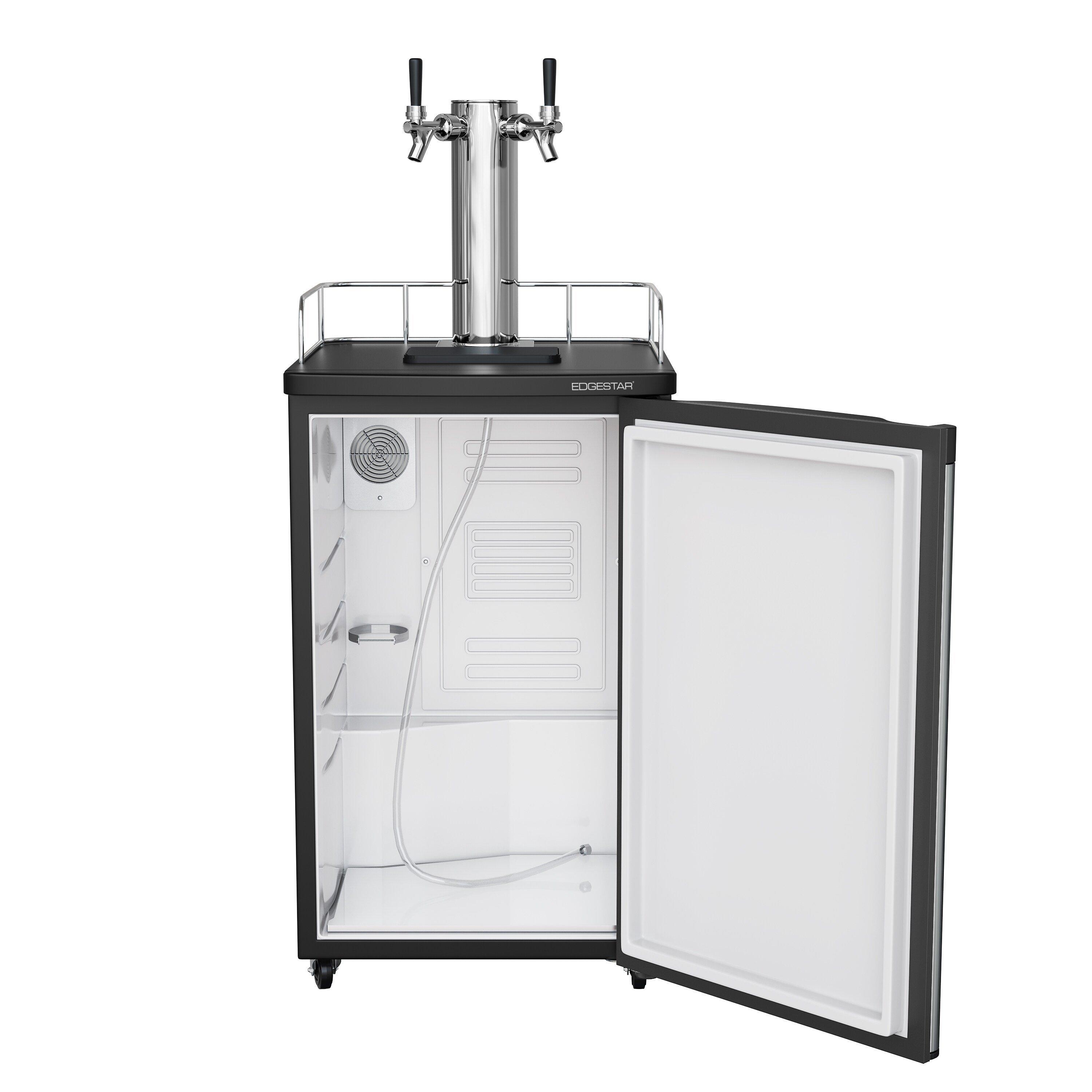 Edgestar Stainless Steel 20-3/16 in. Dual Tap Beer Dispenser 